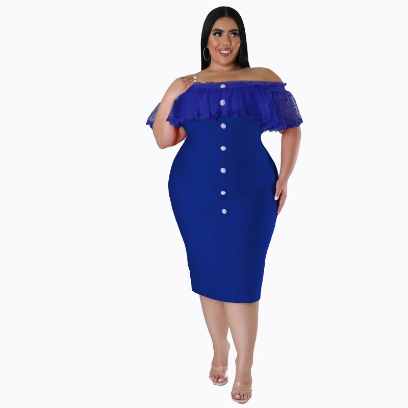 Plus Size Women Clothes Summer Shawl Dress