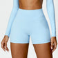 High Waist Belly Contracting fit Sports Shorts