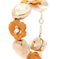 Flower Metal Bead Bracelet