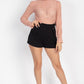 Ruffle Mock Neck Lace Top
