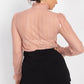 Ruffle Mock Neck Lace Top