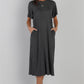 Short Sleeve Midi Dress