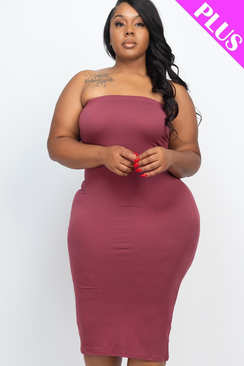 Plus Tube Bodycon Dress