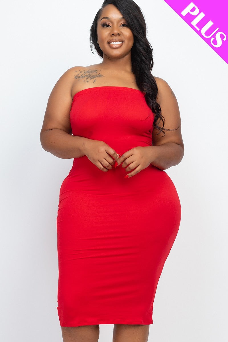 Plus Tube Bodycon Dress