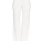 Front-line Flared Leg Design Solid Pants