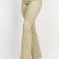 Frayed Bell Bottom Colored Denim Jeans