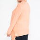 Waist Seam Shark Bite Long Sleeve Open Solid Cardigan