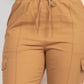 Solid High-rise Pocketed Jogger Pants