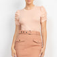Short Ruching Sleeve Top