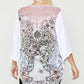Floral Wings Sublimation Print, Long Body Cardigan