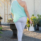 One Shoulder Long Sleeve Unbalance Top