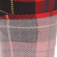 Plus Size Plaid & Checkered Print, Full Length Leggings In A Fitted Style