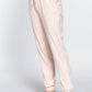 Waist Elastic Velour Long Jogger Pants