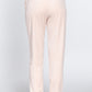 Waist Elastic Velour Long Jogger Pants