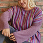 Novelty Knit And Solid Knit Mixed Loose Top