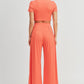 Crop Top And Palazzo Pants Set