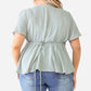 Plus Tie Detail Flare Top