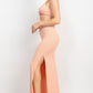 Cutouts Side Slit Maxi Dress