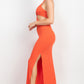 Cutouts Side Slit Maxi Dress