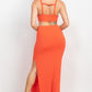 Cutouts Side Slit Maxi Dress