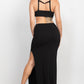 Cutouts Side Slit Maxi Dress