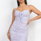 Front Ruched Mini Dress