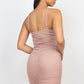Front Ruched Mini Dress