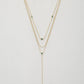 Dainty Metal Y Shape Necklace