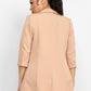 Open Front Notch Solid Jacket