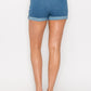 Belted Paperbag Denim Shorts