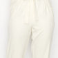 High-rise Belted Paperbag Pants