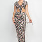 Front Knot Floral Top & Ruched Maxi Skirts Set