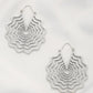 Spider Web Shape Metal Dangle Earring