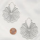 Spider Web Shape Metal Dangle Earring
