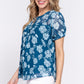 Short Slv Print Clip Dot Blouse