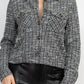 Plaid Button-down Tweed Jacket