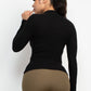 Mock Neck Long Sleeve Top