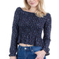 Peasant Sleeve Floral Smocked Top