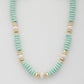 Wood Disc Beaded Necklace