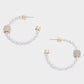 Color Texture Hoop Earring
