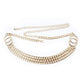 Stylish 3 Row Flat Chain Belt