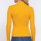 Long Slv Mock Neck Rib Sweater