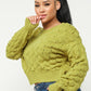 Checker Sweater Top