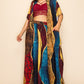 Printed Wide Pants Set