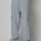 Fleece Lined Cargo Sweat Jogger Pants