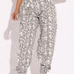 Snake Skin Printed Style Cargo Pants