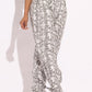 Snake Skin Printed Style Cargo Pants