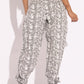 Snake Skin Printed Style Cargo Pants