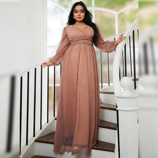 Women Long Light Luxury Evening Dress